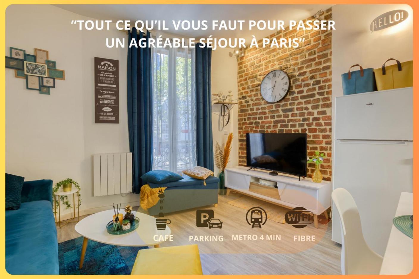 Escale A Paris Metro & Parking Apartment Сент-Уен Екстериор снимка